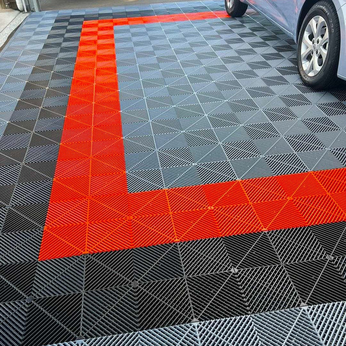 Garage Tile - Interlocking Polypropylene Flooring | DECKO <b>DURANTE</b> (400x400x18mm) - <b>Select Colour</b> - Price per box of 30