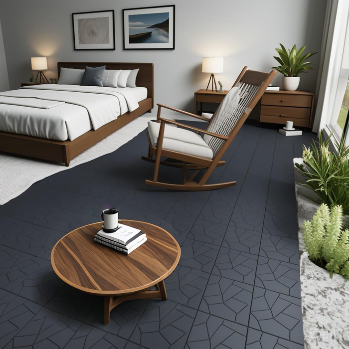 Deck Tiles <b>Corner Ramp Edge</b> for Interlocking PP Flooring | DECKO Lite (60x60x20 mm) - Premium, with Recycled Polypropylene (One Piece)