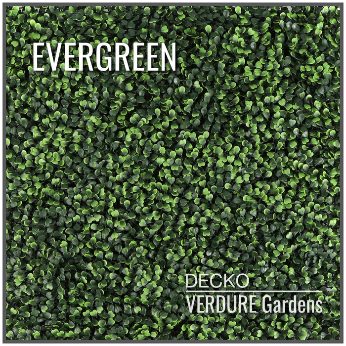 Artificial Plants Green Wall Panel | DECKO VERDURE (0.25 or 1 m<sup>2</sup> panel) <b>(Choose Style)</b>