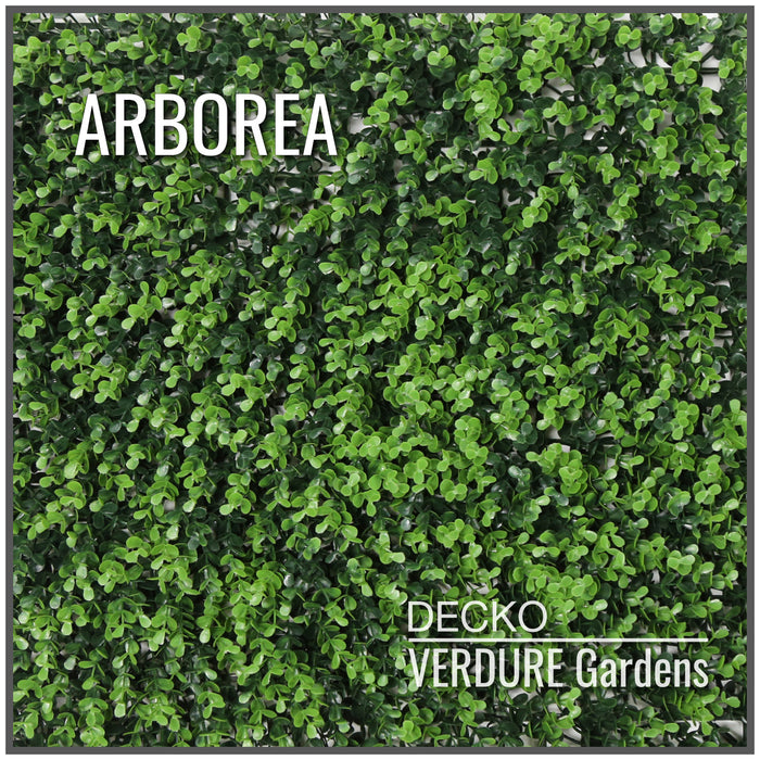 Artificial Plants Green Wall Panel | DECKO VERDURE (0.25 or 1 m<sup>2</sup> panel) <b>(Choose Style)</b>