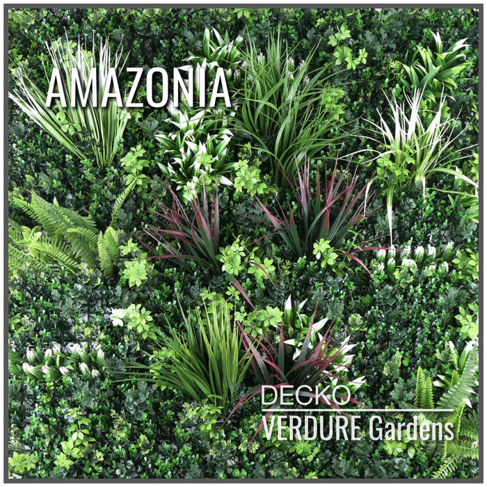 Artificial Plants Green Wall Panel | DECKO VERDURE (0.25 or 1 m<sup>2</sup> panel) <b>(Choose Style)</b>