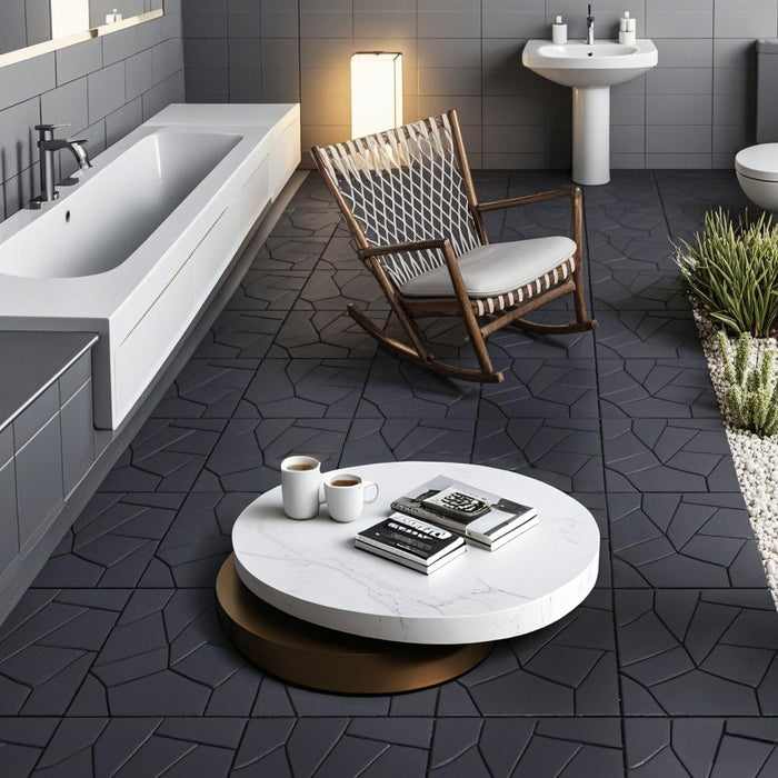 Deck Tiles <b>Corner Ramp Edge</b> for Interlocking PP Flooring | DECKO Lite (60x60x20 mm) - Premium, with Recycled Polypropylene (One Piece)