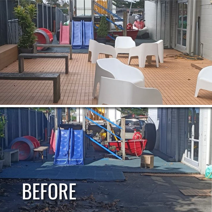 <b>Deck Tiles</b> - Premium WPC Interlocking - Box of 11 tiles = 1m<sup>2</sup> | DECKO