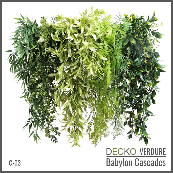 Artificial Hanging Plants - <b>TROPICANA</b> Collection (6 different plants) | DECKO Verdure Babylon Cascades