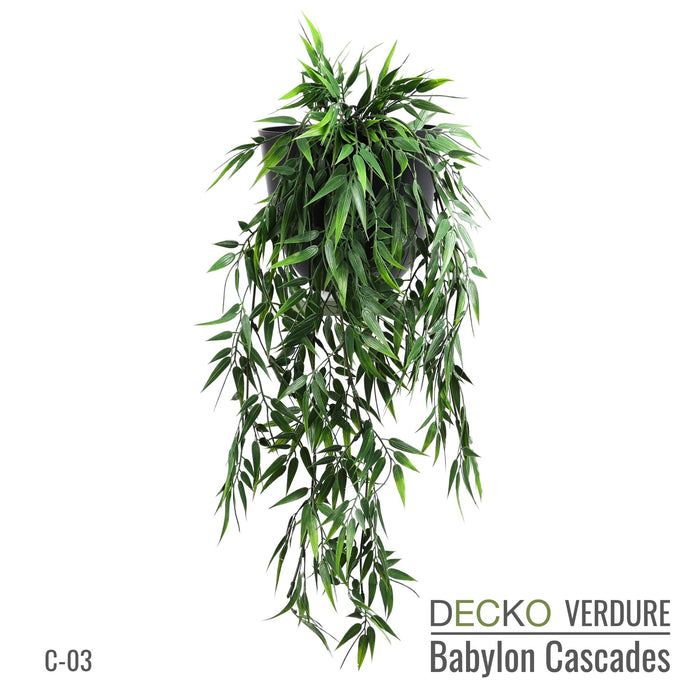 Artificial Hanging Plants - <b>TROPICANA</b> Collection (6 different plants) | DECKO Verdure Babylon Cascades