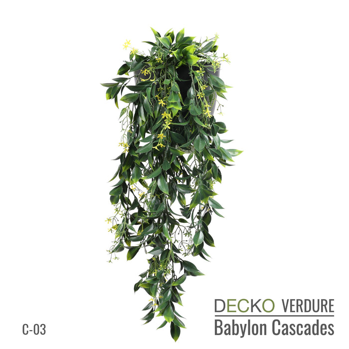 Artificial Hanging Plants - <b>TROPICANA</b> Collection (6 different plants) | DECKO Verdure Babylon Cascades