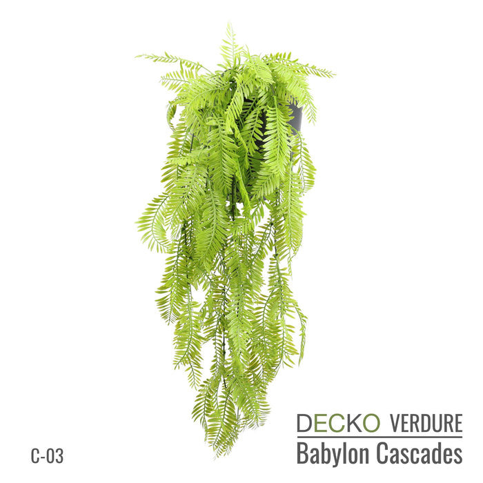 Artificial Hanging Plants - <b>TROPICANA</b> Collection (6 different plants) | DECKO Verdure Babylon Cascades