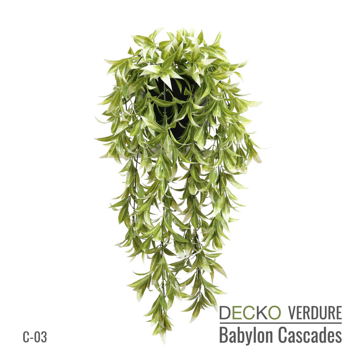 Artificial Hanging Plants - <b>TROPICANA</b> Collection (6 different plants) | DECKO Verdure Babylon Cascades