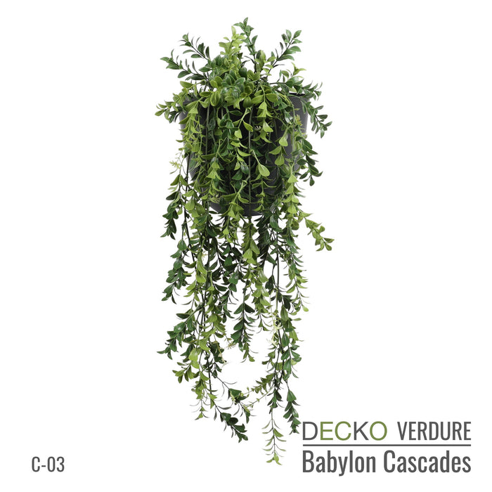 Artificial Hanging Plants - <b>TROPICANA</b> Collection (6 different plants) | DECKO Verdure Babylon Cascades