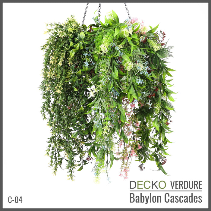 Artificial Hanging Plants - <b>JASMINE</b> Collection (5 different plants) | DECKO Verdure Babylon Cascades