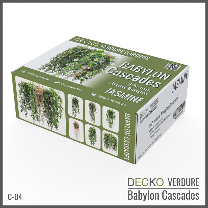 Artificial Hanging Plants - <b>JASMINE</b> Collection (5 different plants) | DECKO Verdure Babylon Cascades