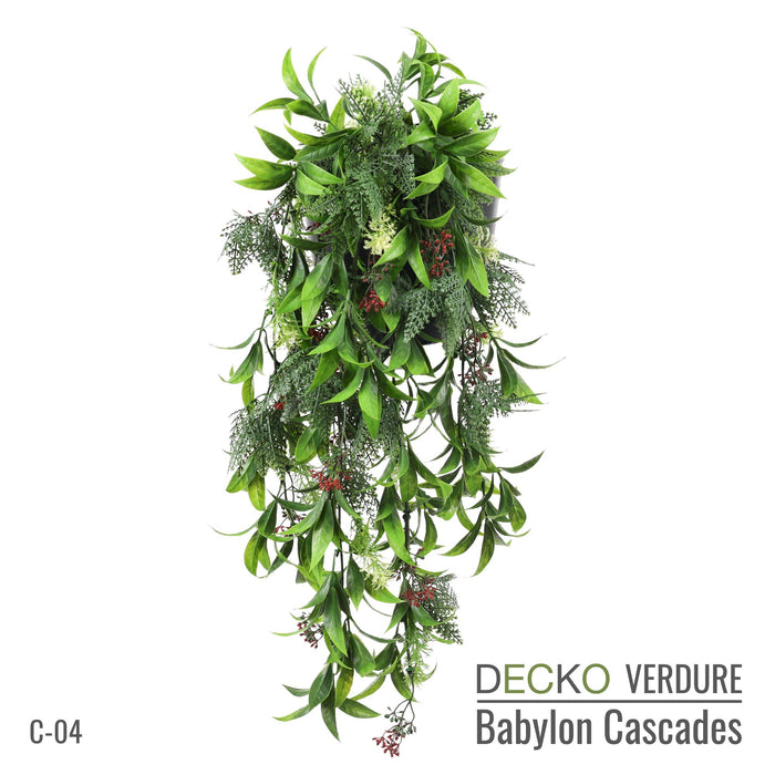 Artificial Hanging Plants - <b>JASMINE</b> Collection (5 different plants) | DECKO Verdure Babylon Cascades