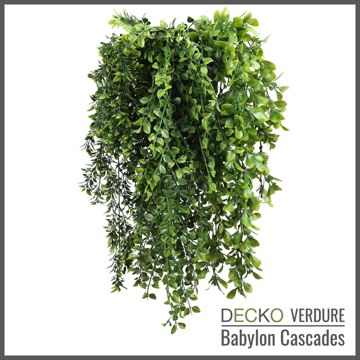 Artificial Hanging Plants - <b>SENNA</b> Collection (2 sets of 3 different plants) | DECKO Verdure Babylon Cascades