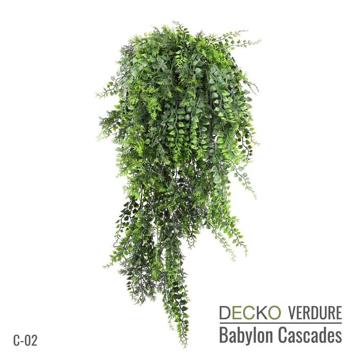 Artificial Hanging Plants - <b>VIOLA</b> Collection (6 different plants) | DECKO Verdure Babylon Cascades