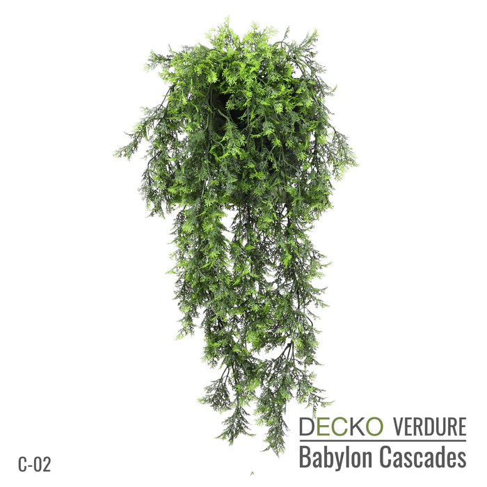 Artificial Hanging Plants - <b>VIOLA</b> Collection (6 different plants) | DECKO Verdure Babylon Cascades
