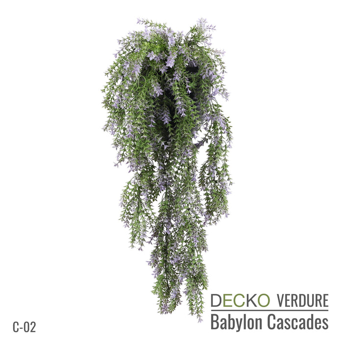 Artificial Hanging Plants - <b>VIOLA</b> Collection (6 different plants) | DECKO Verdure Babylon Cascades