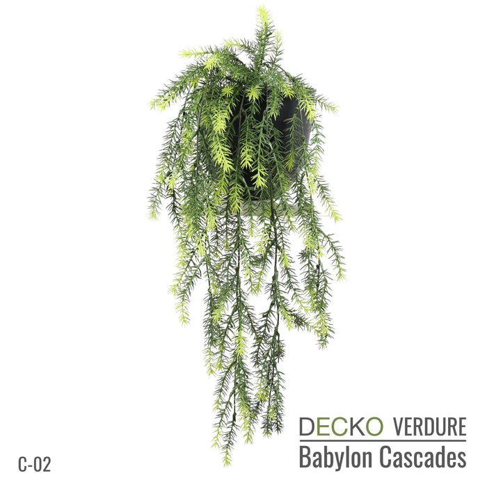 Artificial Hanging Plants - <b>VIOLA</b> Collection (6 different plants) | DECKO Verdure Babylon Cascades