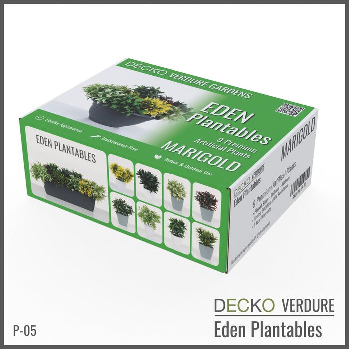 Plantable Artificial Plants - <b>MARIGOLD</b> Collection (9 different plants) | DECKO Verdure Eden Plantables