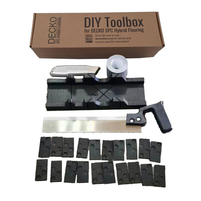 <strong>DIY Toolbox</strong> for indoor flooring - with complimentary Free DECKO SPC Sample Pack