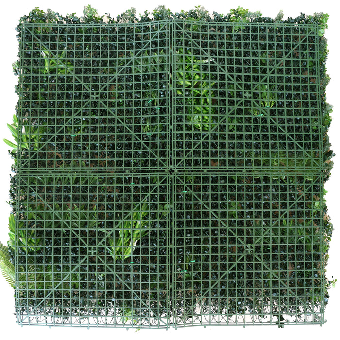 Artificial Plants Green Wall Panel | DECKO VERDURE (0.25 or 1 m<sup>2</sup> panel) <b>(Choose Style)</b>