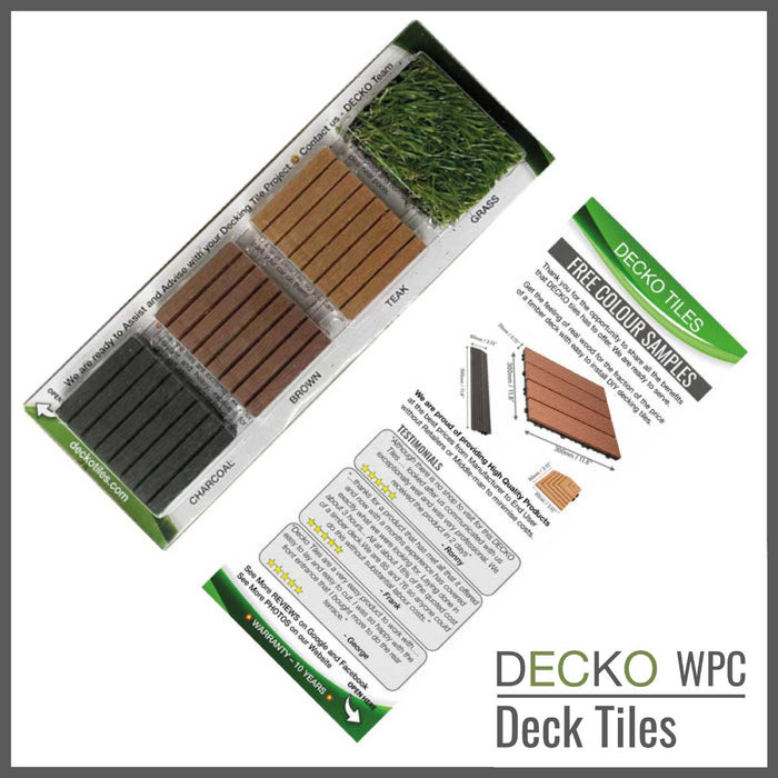 DECKO Tiles <b>Colour Sample</b> with Free Delivery