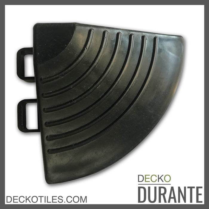 Garage Tile <b>Corner</b> for Interlocking Polypropylene Flooring | DECKO <b>DURANTE</b> (60x60x18 mm)