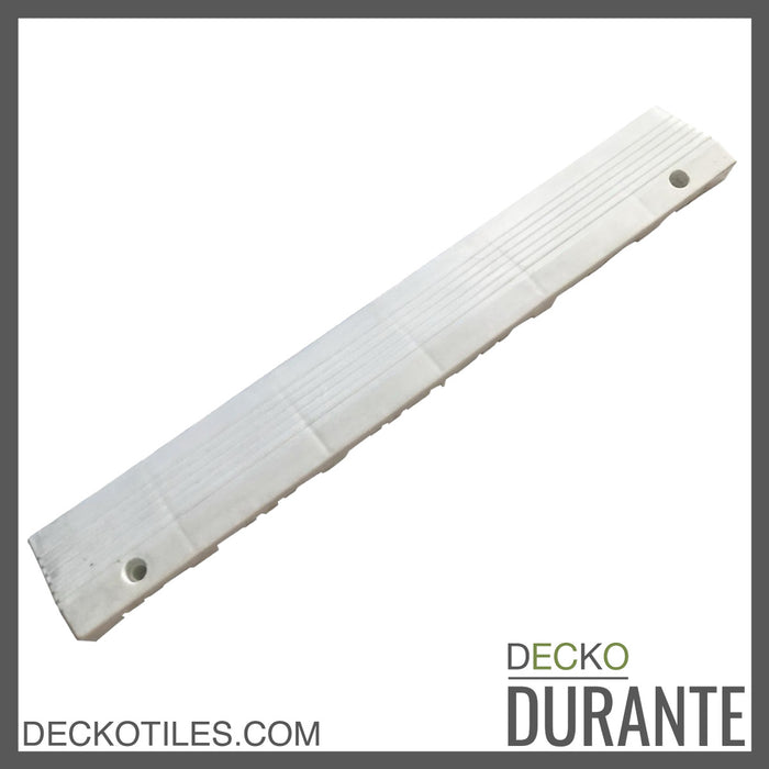Garage Tile <b>Ramp Edge</b> for Interlocking Polypropylene Flooring | DECKO <b>DURANTE</b> (400x60x 18mm)
