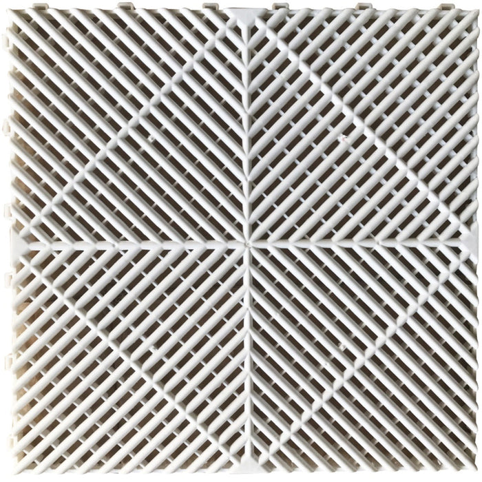 Garage Tile - Interlocking Polypropylene Flooring | DECKO <b>DURANTE</b> (400x400x18mm) - <b>Select Color</b>