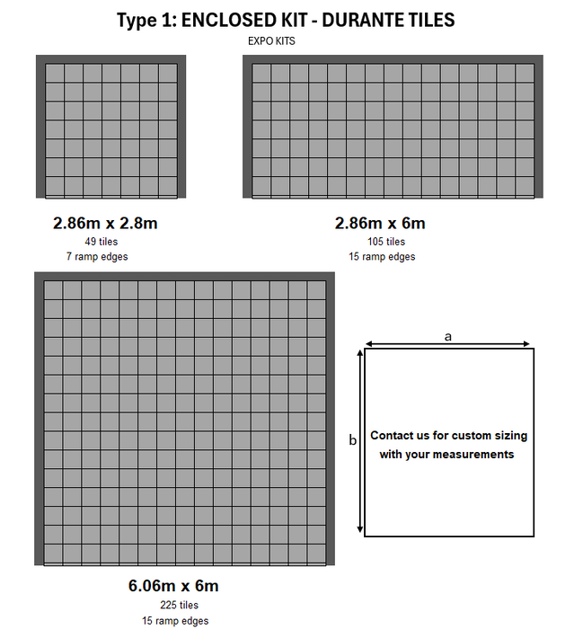 Garage Tile <b>Expo Kits</b> - Interlocking Polypropylene Flooring - | DECKO <b>DURANTE</b>
