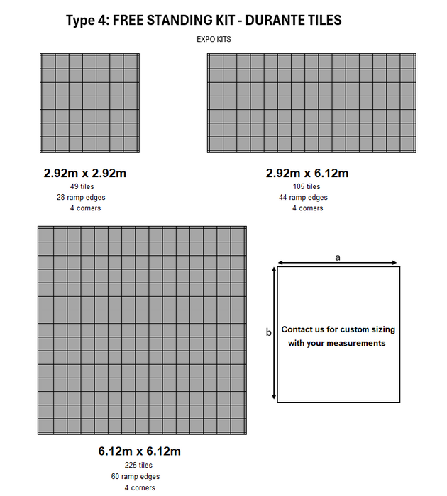Garage Tile <b>Expo Kits</b> - Interlocking Polypropylene Flooring - | DECKO <b>DURANTE</b>