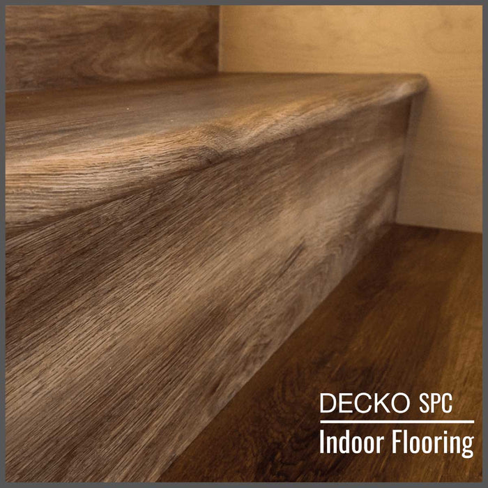 <b>Step Edge Stair Nose</b> - SPC Hybrid Vinyl Plank Flooring - | DECKO