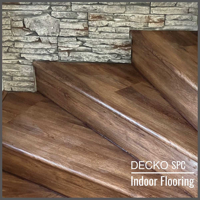 <b>Step Edge Stair Nose</b> - SPC Hybrid Vinyl Plank Flooring - | DECKO