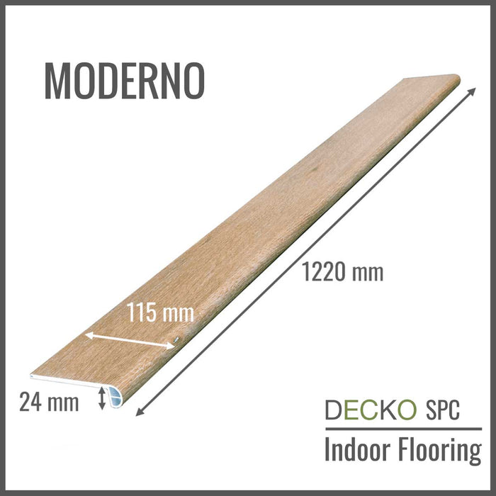<b>Step Edge Stair Nose</b> - SPC Hybrid Vinyl Plank Flooring - | DECKO
