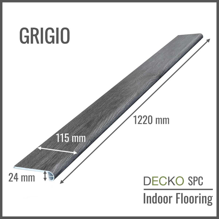 <b>Step Edge Stair Nose</b> - SPC Hybrid Vinyl Plank Flooring - | DECKO