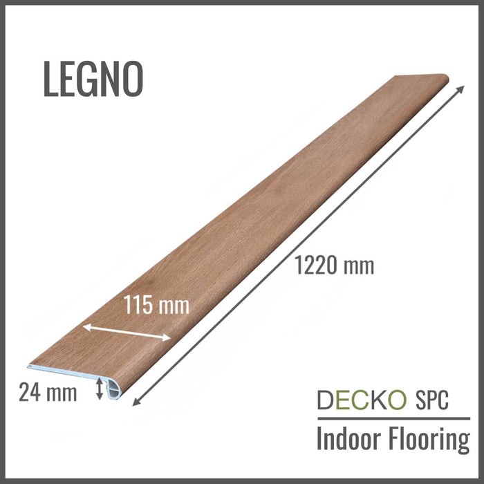<b>Step Edge Stair Nose</b> - SPC Hybrid Vinyl Plank Flooring - | DECKO