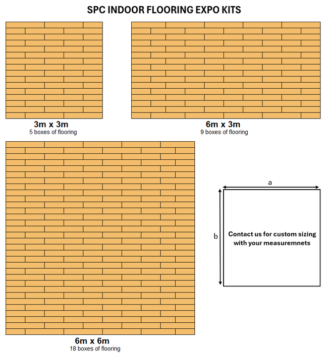 <b>Deck Tiles Expo Kits</b> - Premium WPC Interlocking - | DECKO - Choose from standard sizes or create a custom-sized order tailored to your needs!