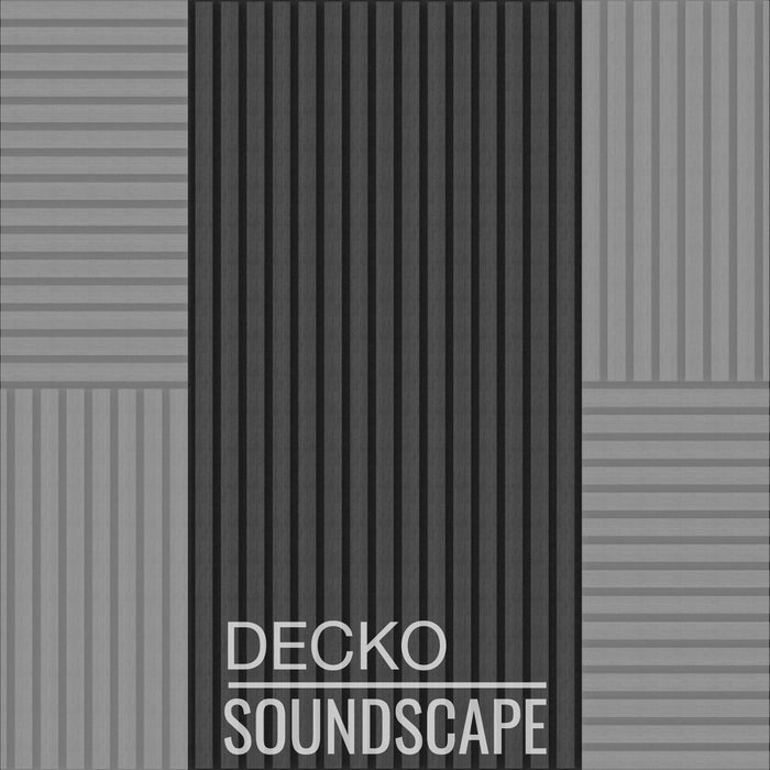 Acoustic Sound Dampening Wall Panels - <b>EBONY Long</b> - box of 3 panels (1200x600mm) <b>2.16 m<sup>2</sup></b> coverage | DECKO SOUNDSCAPE