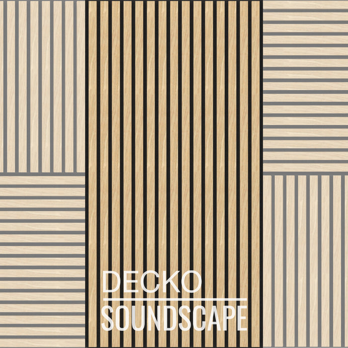 Acoustic Sound Dampening Wall Panels - <b>MAPLE Long</b> - box of 3 panels (1200x600mm) <b>2.16 m<sup>2</sup></b> coverage | DECKO SOUNDSCAPE