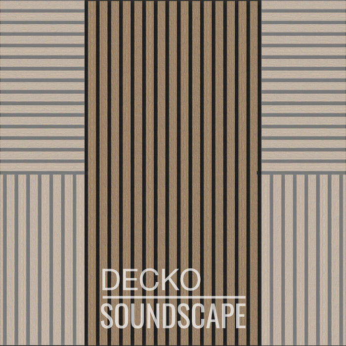 Acoustic Sound Dampening Wall Panels - <b>OAK Long</b> - box of 3 panels (1200x600mm) <b>2.16 m<sup>2</sup></b> coverage | DECKO SOUNDSCAPE