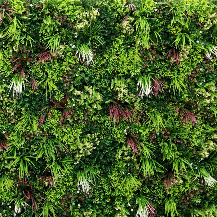 Artificial Plants Green Wall Panel | DECKO VERDURE (0.25 or 1 m<sup>2</sup> panel) <b>(Choose Style)</b>