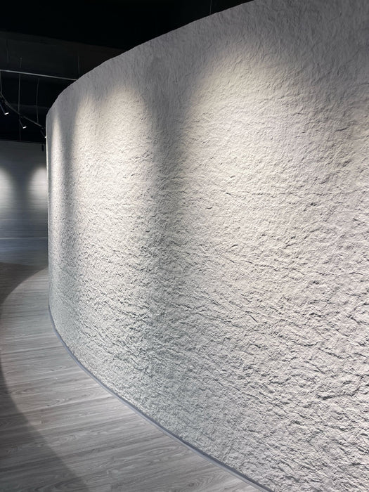 Flexible 3D Stone Wall Panels - <b>GRANDE BIANCO</b> - Box of 5 serial panels (1200x600mm) <b>3.6m<sup>2</sup></b> coverage | DECKO Flexistone