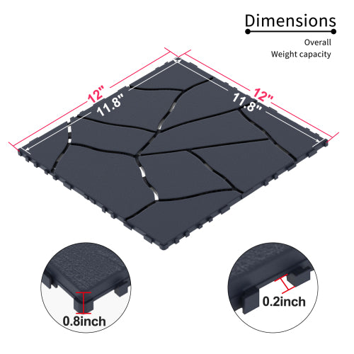 Deck Tiles <b>Corner Ramp Edge</b> for Interlocking PP Flooring | DECKO Lite (60x60x20 mm) - Premium, with Recycled Polypropylene (One Piece)