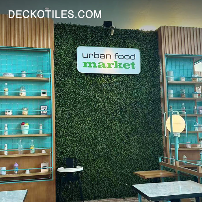 Artificial Plants Green Wall Panel | DECKO VERDURE (0.25 or 1 m<sup>2</sup> panel) <b>(Choose Style)</b>