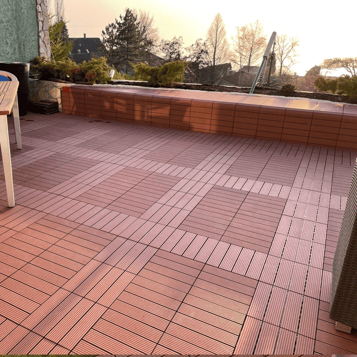 <b>Deck Tiles</b> - Premium WPC Interlocking - Box of 11 tiles = 1m<sup>2</sup> | DECKO