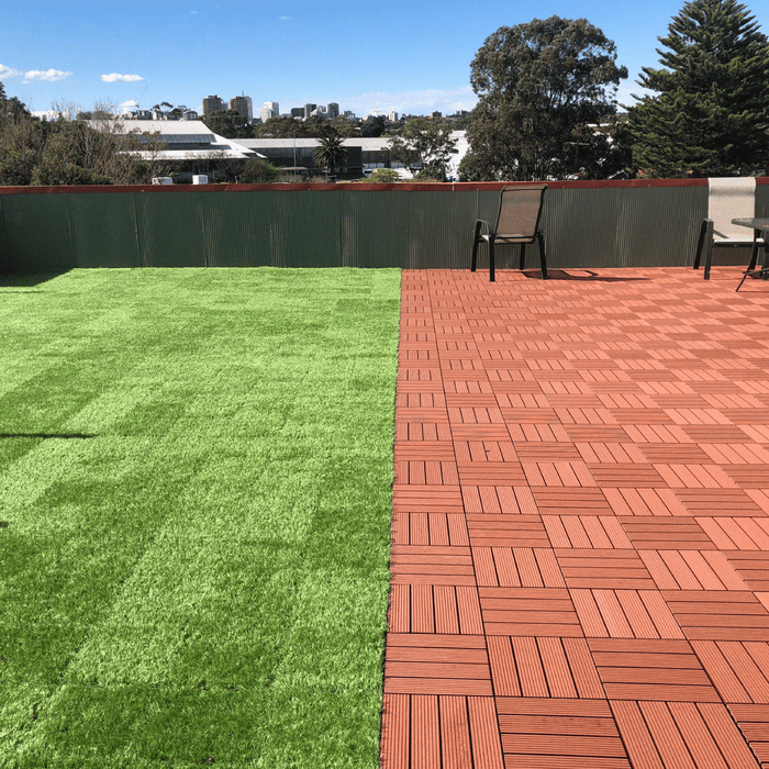 <b>Deck Tiles</b> - Premium WPC Interlocking - Box of 11 tiles = 1m<sup>2</sup> | DECKO