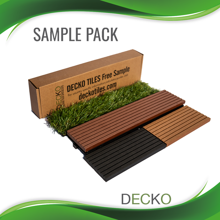Deck Tile <b>Sample Pack</b> - Premium WPC Interlocking | DECKO - with Free Delivery