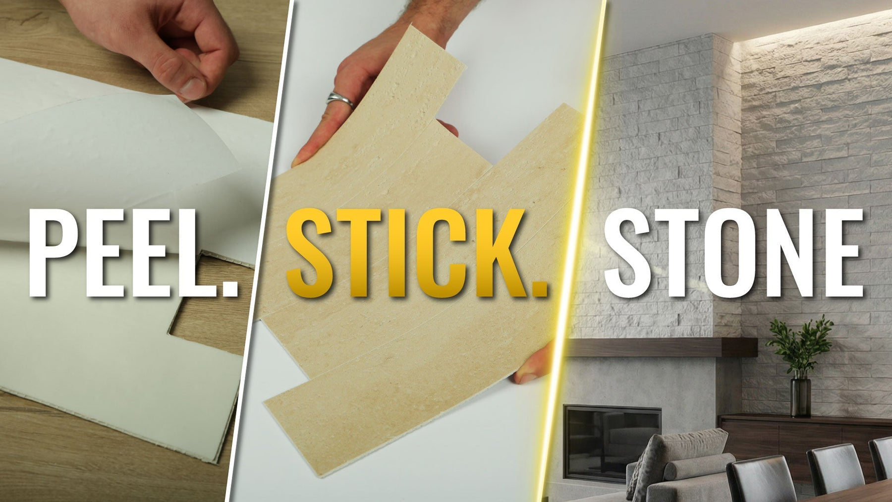 Peel and Stick Stone Wall Panels, Reimagined