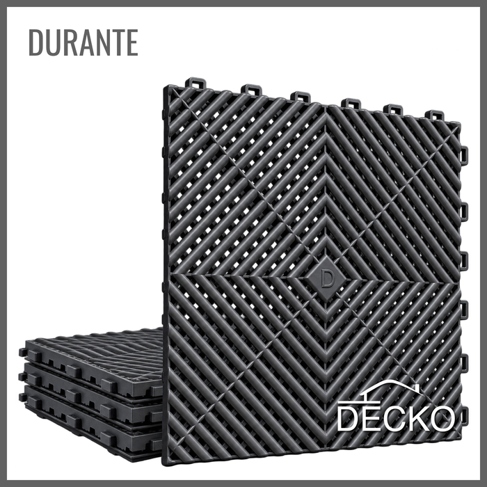 DECKO Durante Nextgen garage tile - Black