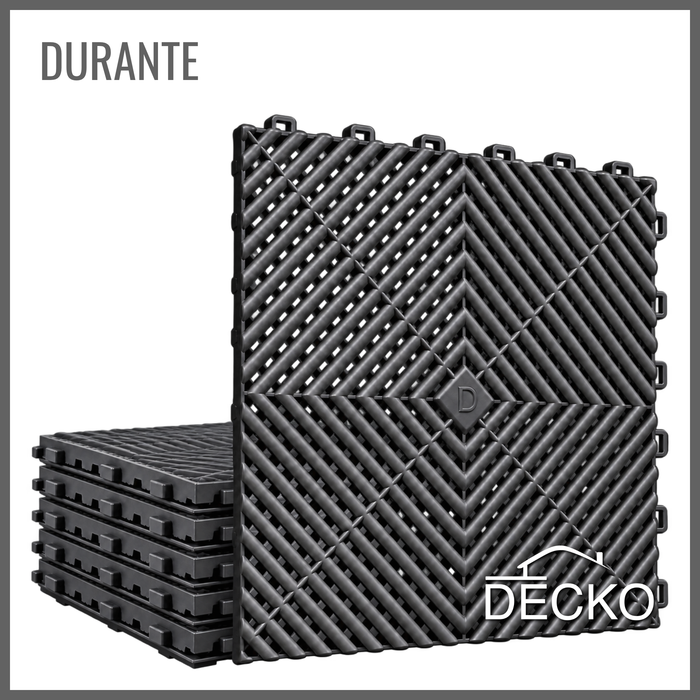 BLACK - DECKO Durante Nextgen Tile -(Box with 6 tiles)