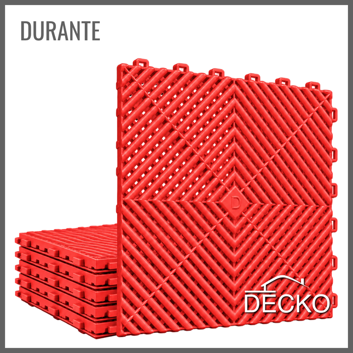 RED - DECKO Durante Nextgen Tile - (Box with 6 tiles)